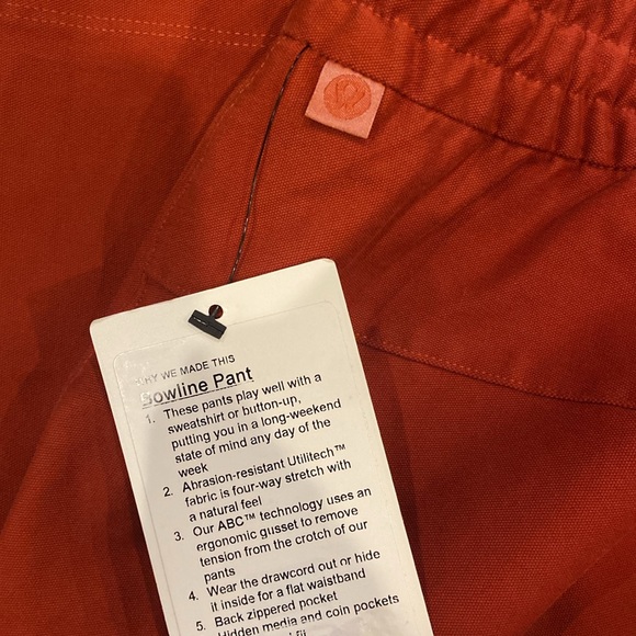 Orange lulu lemon bowline pants - Picture 4 of 4